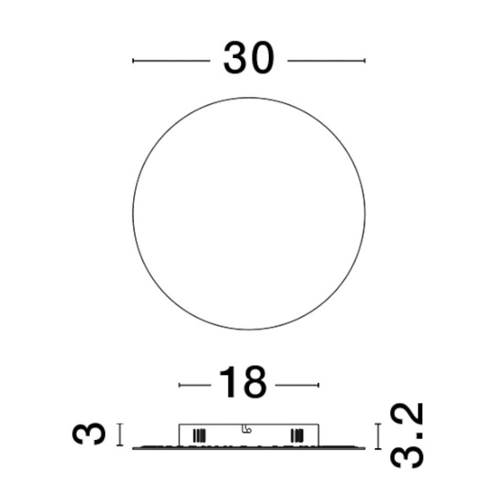 Applique da parete tonda oro led 3000k per soggiorno